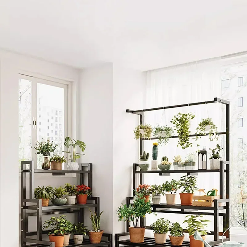 Tiered Display Plant Rack Shel - Outdoor Furniture Luxury ulasan dan harga