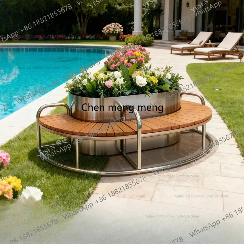 D80 Stainless Steel Flower Box - Outdoor Furniture Metal Chairs ulasan dan harga