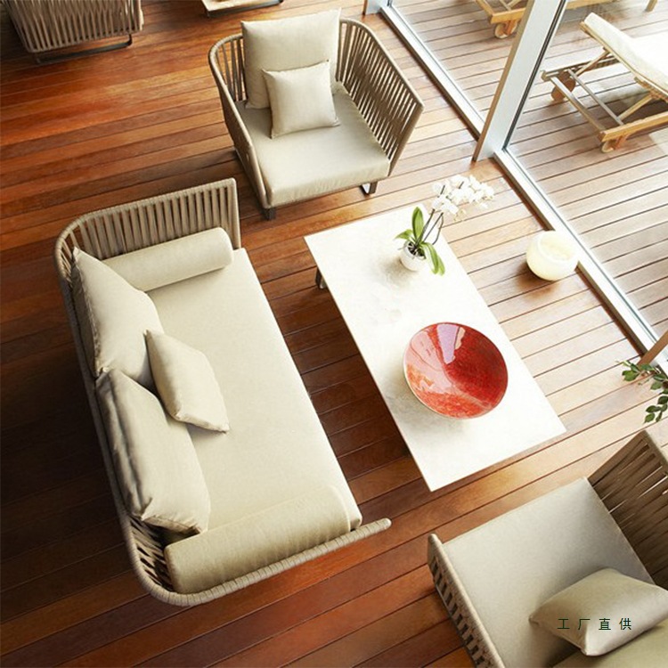 Outdoor Rattan Sofa Set Waterp - Outdoor Furniture Metal Chairs ulasan dan harga