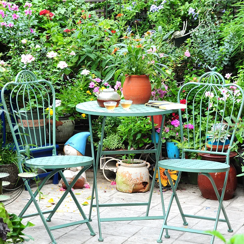 Outdoor Courtyard Garden Chair - Outdoor Furniture Metal Chairs ulasan dan harga