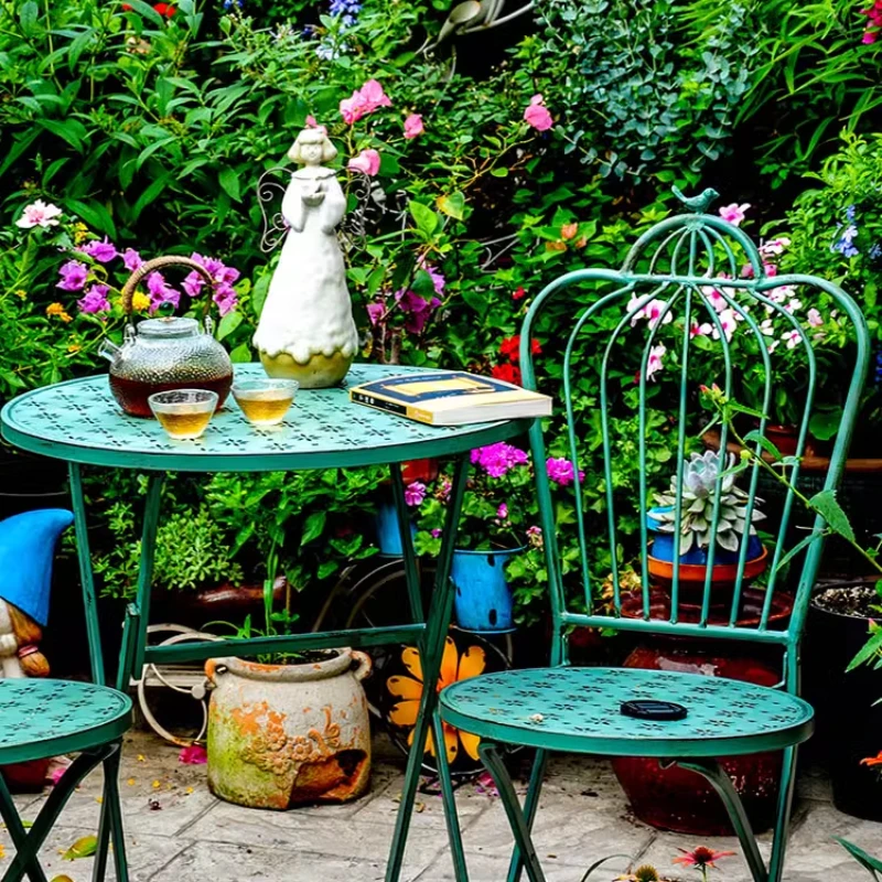 Outdoor Courtyard Garden Chair - Outdoor Furniture Metal Chairs ulasan dan harga