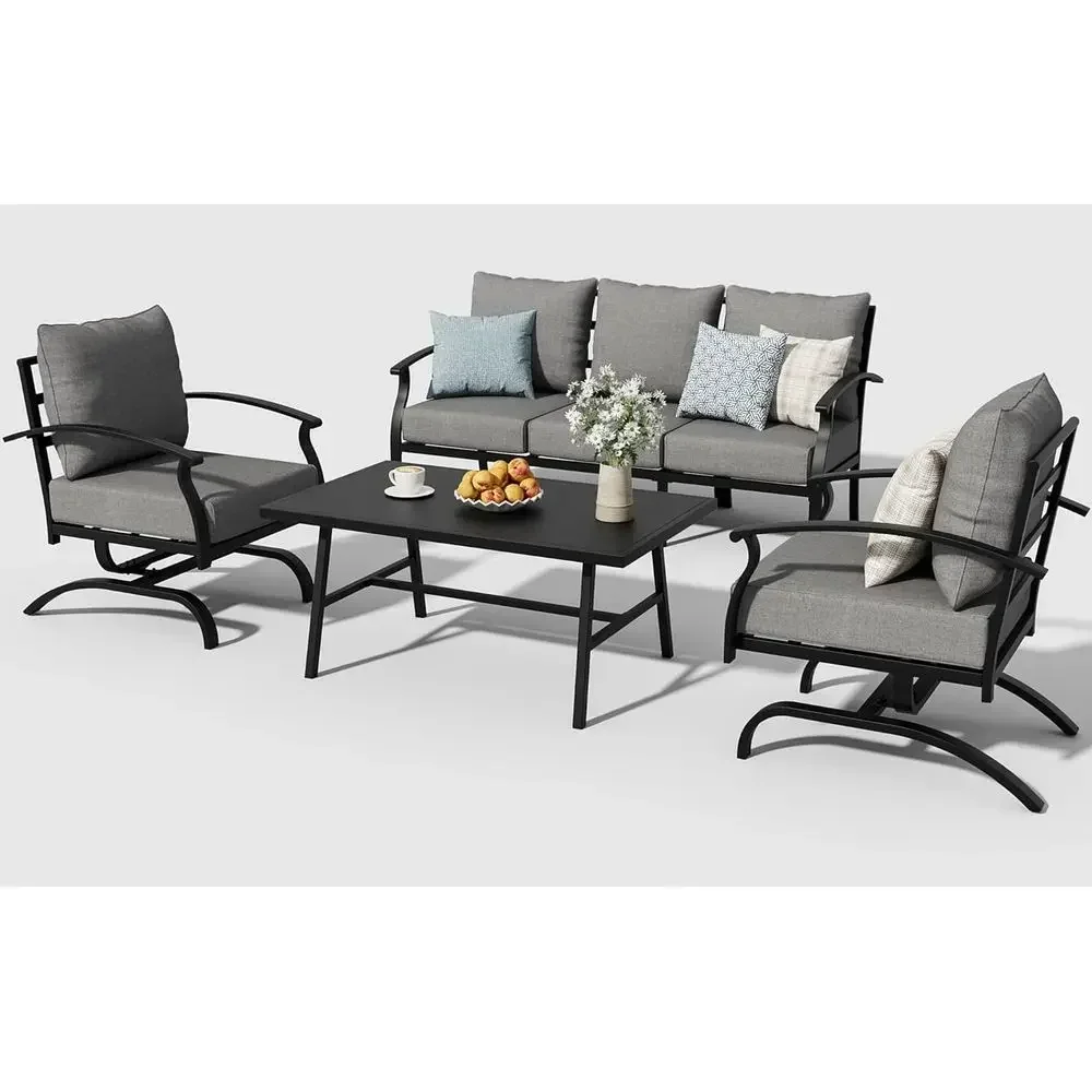 Grey Outdoor Metal Patio Furni - Outdoor Furniture Metal Chairs ulasan dan harga
