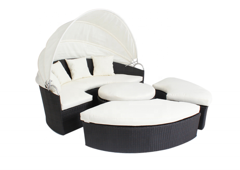Patio Sectional Round Daybed R - Outdoor Daybed Furniture ulasan dan harga