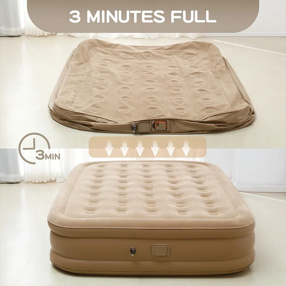 Queen Air Mattress with Built  - Outdoor Furniture Luxury ulasan dan harga