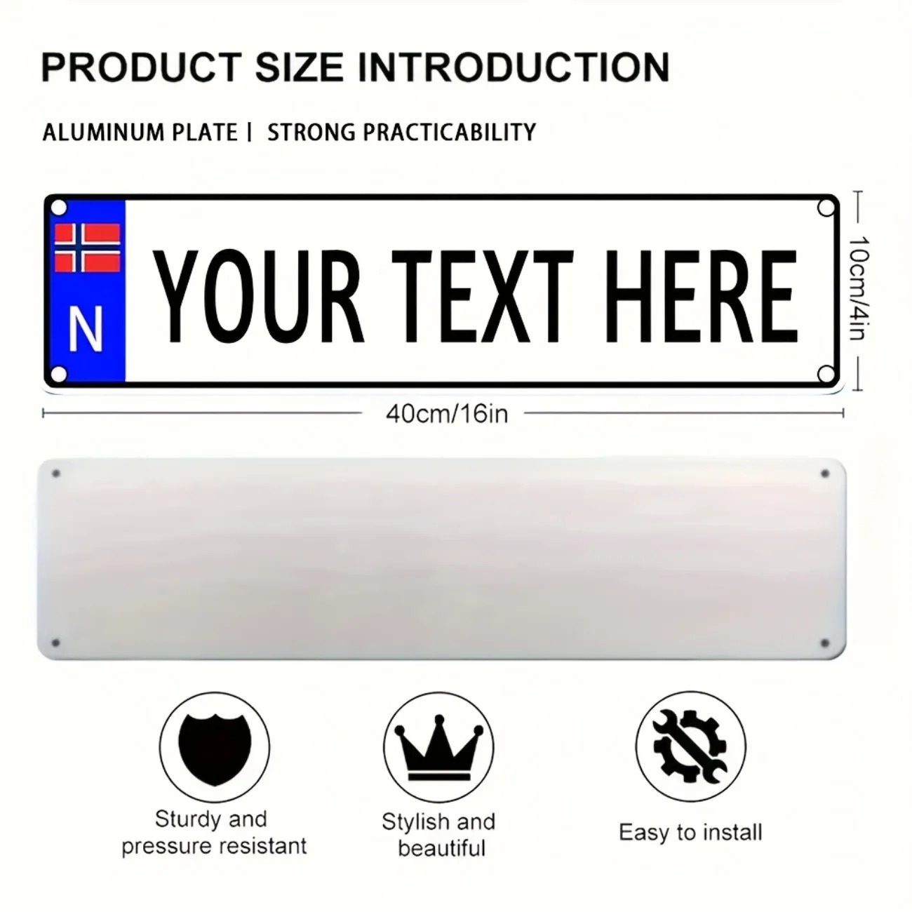Custom Text Norwegian Vintage  - Outdoor Furniture Metal ulasan dan harga