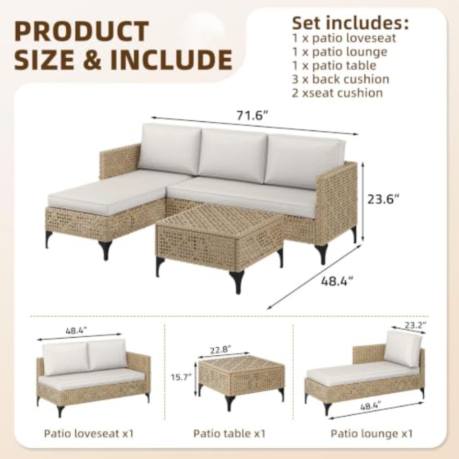 Outdoor patio furniture set: w - Outdoor Furniture Luxury ulasan dan harga